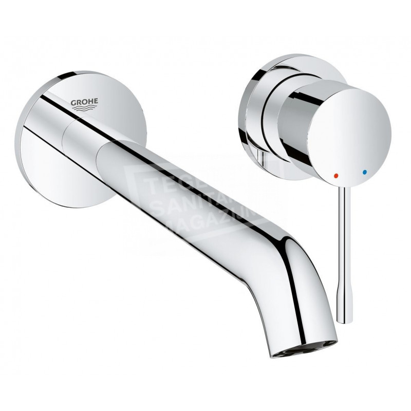 Grohe Essence New afbouwdeel v. 2 gats inbouw wandkraan M size met uitloop 23cm chroom