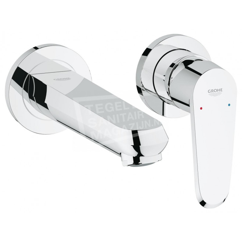 Grohe Eurodisc afbouwdeel 2-gats wandinbouw wastafelmengkraan chroom 19573002