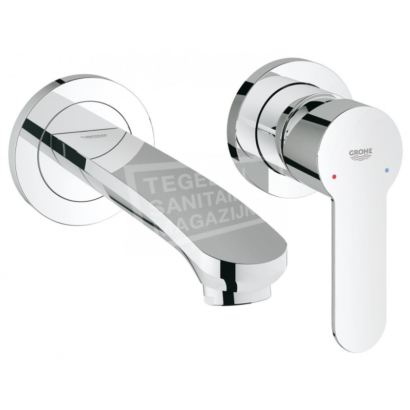 Grohe Eurostyle afbouwdeel 2-gats wandinbouw wastafelmengkraan chroom 19571002