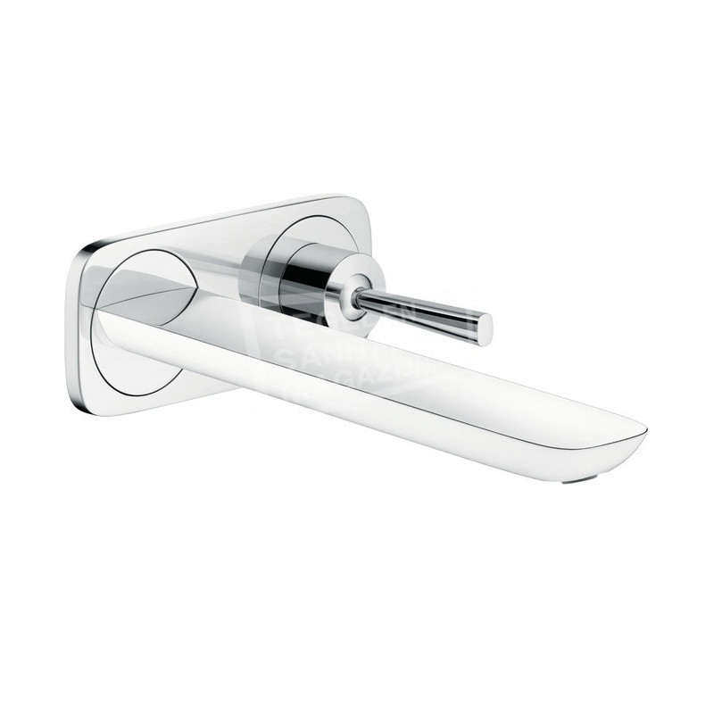 Hansgrohe Puravida afbouwdeel 2-gats wandinbouw wastafelmengkraan chroom-wit 15085400