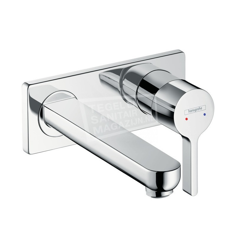 Hansgrohe Metris afbouwdeel 2-gats wandinbouw wastafelmengkraan chroom 31163000