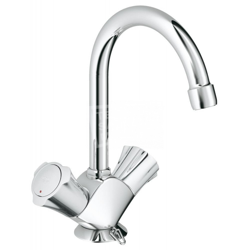 Grohe Costa wastafelmengkraan vaste ketting chroom 21337001