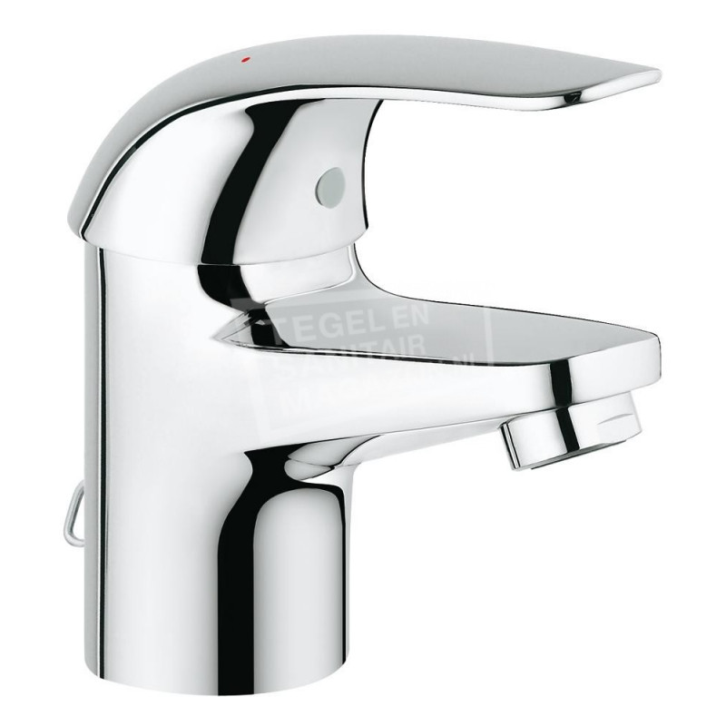 Grohe Euroeco wastafelmengkraan ketting chroom 32881000