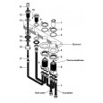 Wiesbaden Caral 4-gats thermostatische badrandcombinatie chroom