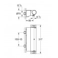 Grohe Grohterm 2000 thermostatische douchemengkraan met tray 34469001