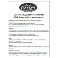 Best Design Experience Vrijstaand Bad 170x72x55 cm Wit Mat Solid Surface