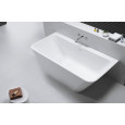 Wiesbaden Solid Surface Vrijstaand Bad 179x84.5x57.5 cm Wit Mat Solid Surface