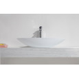Wiesbaden Schuessel Waskom 59x35x11 cm Wit Mat Solid Surface