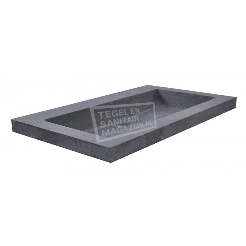 Wiesbaden Spuele Wastafel Enkel 60x46x5 cm zonder kraangaten Zwart Natuursteen Wiesbaden Spuele Wastafel Enkel 60x46x5 cm zonder kraangaten Zwart Natuursteen