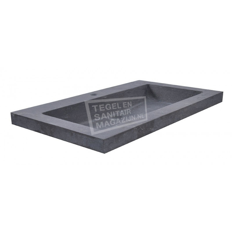Wiesbaden Spuele Wastafel Enkel 60x46x5 cm 1 kraangat Zwart Natuursteen Wiesbaden Spuele Wastafel Enkel 60x46x5 cm 1 kraangat Zwart Natuursteen