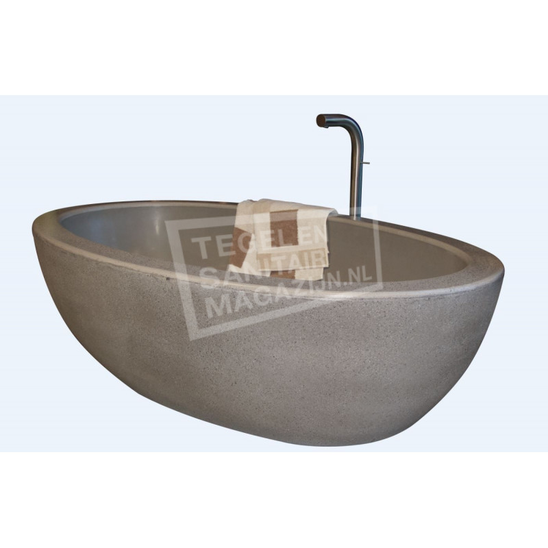 Best Design Aquastone Vrijstaand Bad 170x96x48 cm Lava Steen Best Design Aquastone Vrijstaand Bad 170x96x48 cm Lava Steen