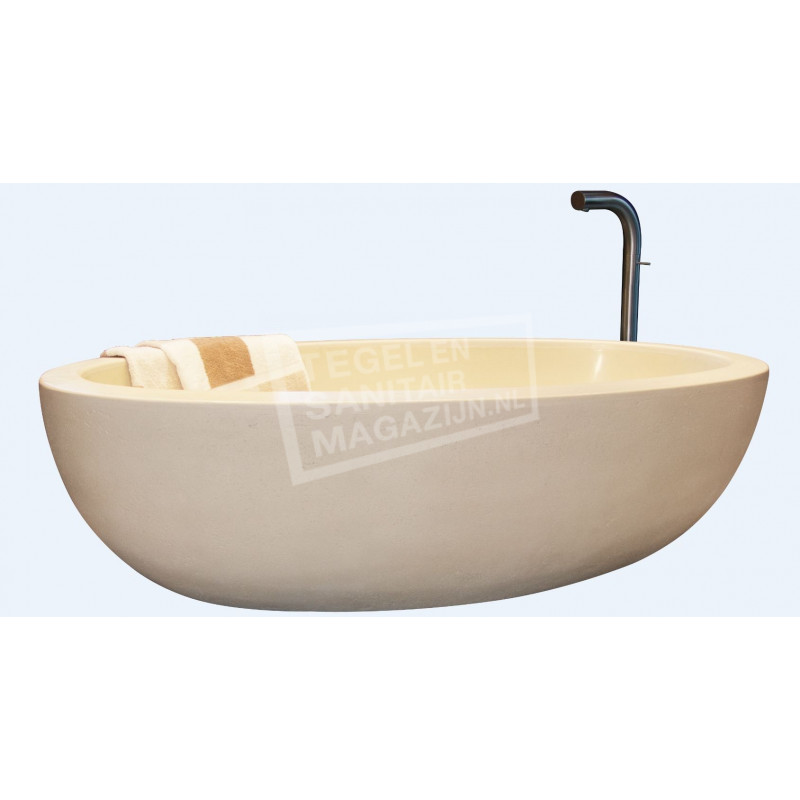 Best Design Aquastone Vrijstaand Bad 191x117x50 cm Sandstone Steen Best Design Aquastone Vrijstaand Bad 191x117x50 cm Sandstone Steen