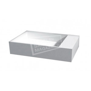 Best Design Just Solid Fontein 36x18x10 cm zonder kraangaten Wit Mat Solid Surface