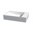 Best Design Just Solid Fontein 36x18x10 cm zonder kraangaten Wit Mat Solid Surface