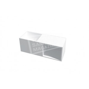 Best Design Just Solid Fontein 54x20x20 cm zonder kraangaten Wit Mat Solid Surface