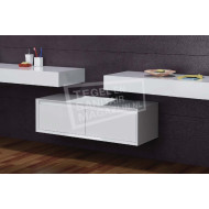 Best Design Just Solid Badmeubel 80x40x40 cm Wit Mat Horizontaal Solid Surface