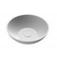 Best Design Just Solid Waskom 38x14.5 cm Wit Glans Solid Surface