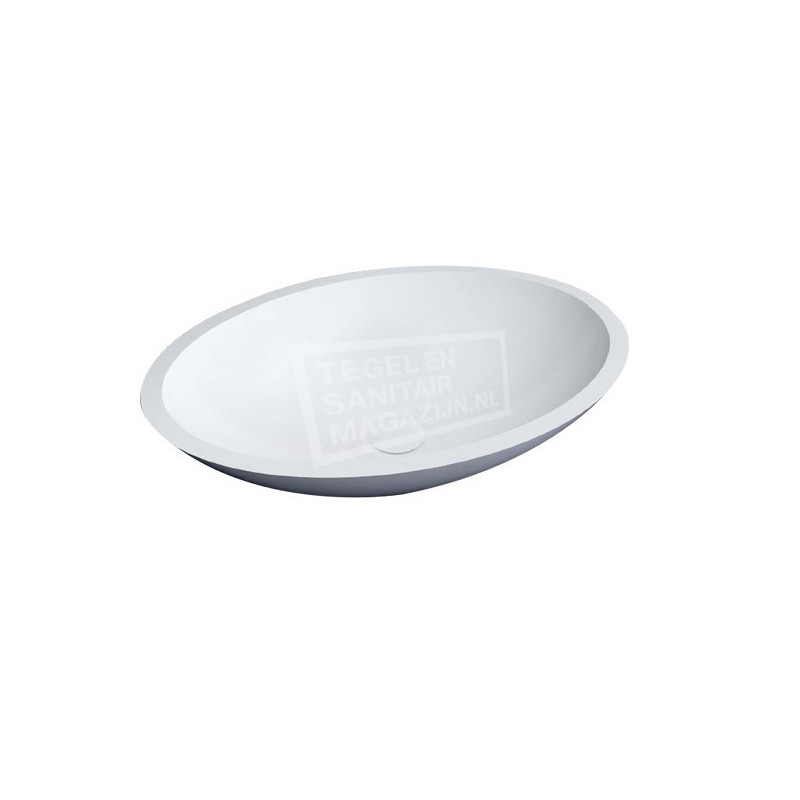Best Design Just Solid Waskom 52x38x14 cm Wit Mat Solid Surface Best Design Just Solid Waskom 52x38x14 cm Wit Mat Solid Surface