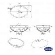 Best Design Just Solid Waskom 52x38x14 cm Wit Mat Solid Surface