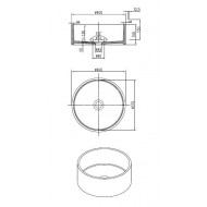 Best Design Just Solid Waskom 40x15 cm Wit Mat Solid Surface