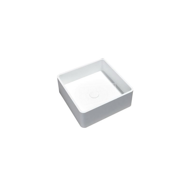 Best Design Just Solid Waskom 40x40x15 cm Wit Mat Solid Surface Best Design Just Solid Waskom 40x40x15 cm Wit Mat Solid Surface