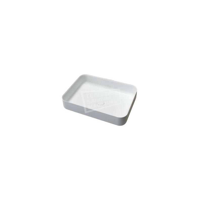 Best Design Just Solid Waskom 55x40 cm Wit Mat Solid Surface Best Design Just Solid Waskom 55x40 cm Wit Mat Solid Surface