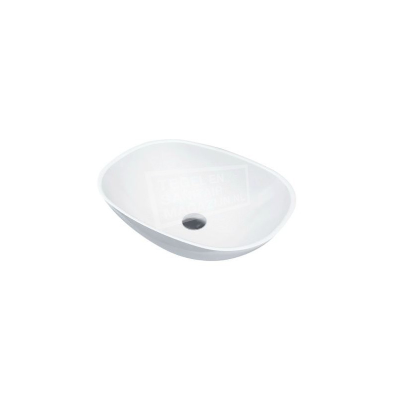 Best Design Just Solid Waskom 55x40 cm Wit Mat Solid Surface Best Design Just Solid Waskom 55x40 cm Wit Mat Solid Surface