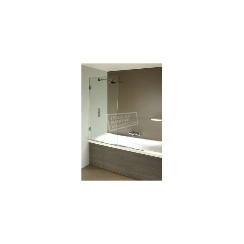 Riho Scandic Soft Q107 (80x150 cm) 8 mm Profielloos 1 delig Gesatineerd glas Links