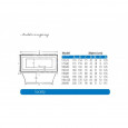 Beterbad/Xenz Society (170x75x50cm) Duobad inbouw 275L Acryl Edelweiss mat
