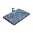 Sanilux Natuurstenen Wastafel Compact 60 cm