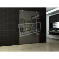 sanibest inloopdouche vrijstaand 120 cm glas  8 mm nano