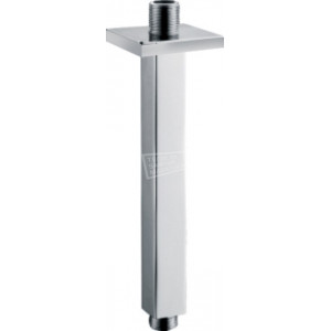 Luxe douche-arm vierkant plafondbevestiging 20cm chroom