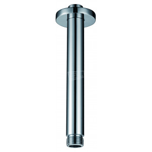 Luxe douche-arm rond plafondbevestiging 20cm chroom