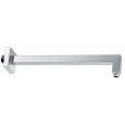 Luxe douche-arm vierkant muurbev. 40cm chroom