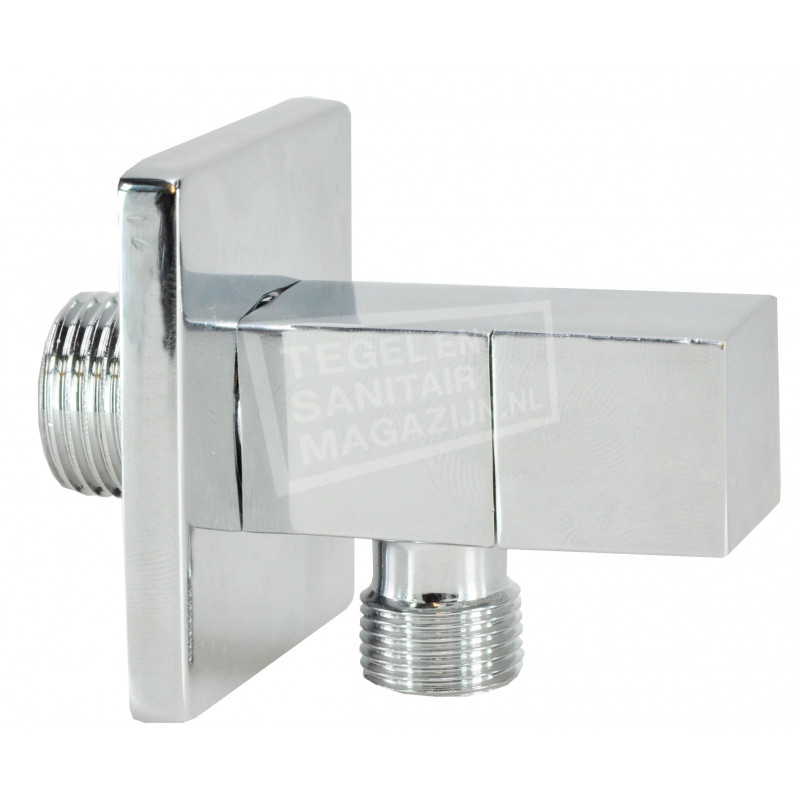 Square Hoekstopkraan+Rozet 1/2"x3/8" Square Hoekstopkraan+Rozet 1/2"x3/8"