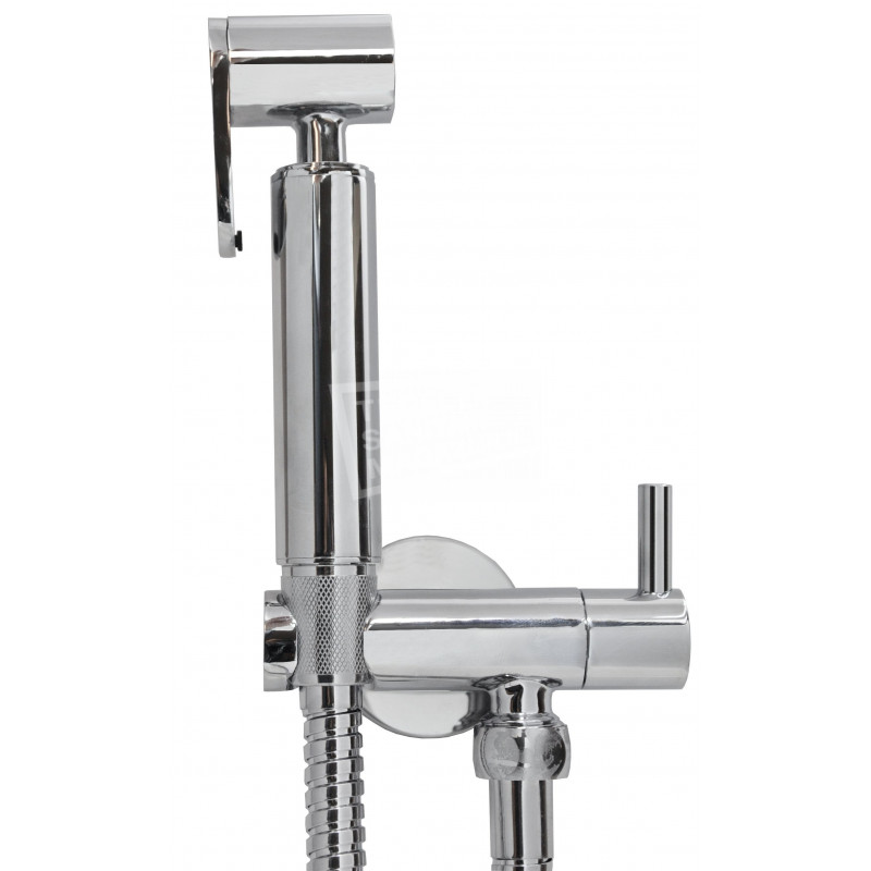 Chroom bidet-handdoucheset rond Chroom bidet-handdoucheset rond