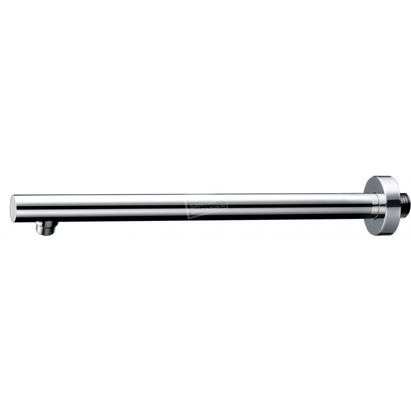 Luxe douche-arm rond muurbev. 45cm chroom Luxe douche-arm rond muurbev. 45cm chroom