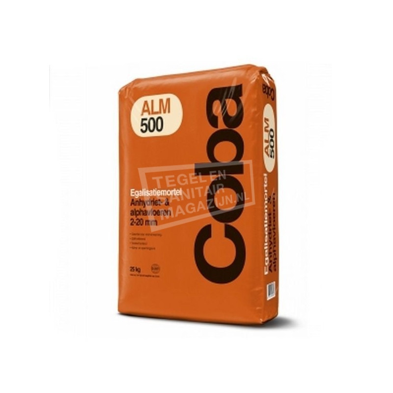 Coba ALM500 Egalisatiemortel Anhydriet- en alphavloeren 25KG Coba ALM500 Egalisatiemortel Anhydriet- en alphavloeren 25KG