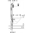 Inbouwreservoir (ondiep) Geberit Duofix UP720 (59x112x9) ruimtewinnend met frontbediening