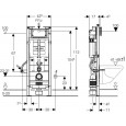 Inbouwreservoir Geberit Duofix UP320 (42,5x112x15) hoogte variabel