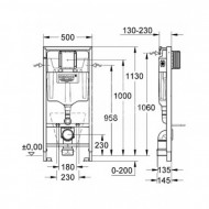 Inbouwreservoir Grohe Rapid-SL (50x113x13) met geluidisolatieset