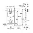 Inbouwreservoir Grohe Solido (50x113,5x14,5)