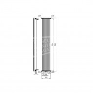 Plieger Antika verticale radiator (300x1800) 875 Watt Wit