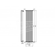 Plieger Antika verticale radiator (400x1800) 1215 Watt Wit