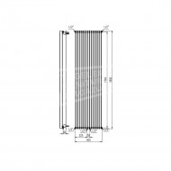 Plieger Antika verticale radiator (500x1800) 1485 Watt Wit