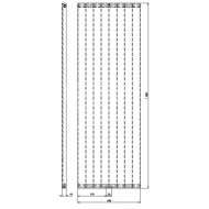 Plieger Perugia verticale radiator (608x1806) 1070 Watt Wit