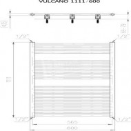 Plieger Vulcano handdoekradiator (600x1111) 605 Watt Wit