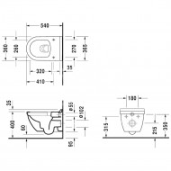 Duravit Starck 3 - Diepspoel (36x40x54)