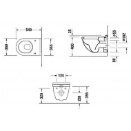 Duravit Starck 3 - Diepspoel (36x40x54)