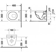 Duravit Starck 3 - Diepspoel (36x40x48,5)